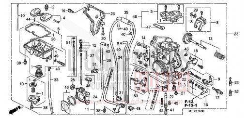 CARBURATEUR CRF450R2 de 2002